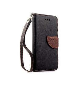 iPhone XS Max | iPhone Xs Max - Reborn Leaf Wallet Læder Etui M. Magnetluk - Sort - DELUXECOVERS.DK