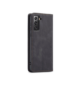 Samsung Galaxy S21+ | Samsung S21+ - CaseMe™ Noble plånboksfodral i läder - Svart - DELUXECOVERS.SE