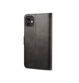 iPhone 12 Pro Max | iPhone 12 Pro Max - GUSSIM™ Læder Cover / Etui M. Kortholder - Sort - DELUXECOVERS.DK