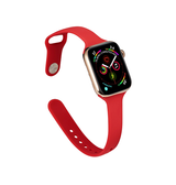 Apple Watch 38-42mm | Apple Watch (38/40/SE/41/42mm) - ICON™ Tynd Classic Silikone Rem - Rød - DELUXECOVERS.DK