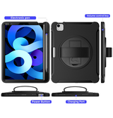 iPad Air 4/5 | iPad Air 4/5 (2020/2022) - PROTECTIVE™ Robust Stødsikkert Cover m. Grip - Sort - DELUXECOVERS.DK