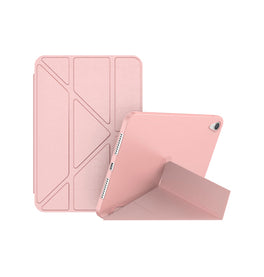 iPad Mini 6 | iPad Mini 6/7 (2021/2024) - Orgami Trifold Læder Cover M. Stander - Rose/Lyserød - DELUXECOVERS.DK
