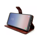 Samsung Galaxy S8+ | Samsung Galaxy S8+ (Plus) - Retro Diary Læder Cover - Brun - DELUXECOVERS.DK