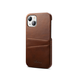 iPhone 13 | iPhone 13 - NX Design™ Læder Cover M. Kortholder - Brun - DELUXECOVERS.DK