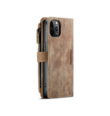 iPhone 11 Pro | iPhone 11 Pro - CaseMe™ Multifunktionel Læder Etui / Pung - Brun - DELUXECOVERS.DK