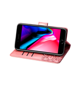 iPhone 6 / 6s | iPhone 6/6s - BUTTERFLY™ Læder Etui / Taske M. Pung - Rose - DELUXECOVERS.DK