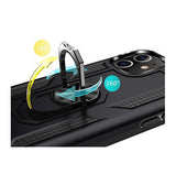 iPhone 11 | iPhone 11 - NX Pro™ Armor Cover m. Ring Holder - Sort - DELUXECOVERS.DK