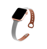 Apple Watch 38-42mm | Apple Watch (38/40/SE/41/42mm) - ADENA™ Classic Læder Urrem - Grå - DELUXECOVERS.DK