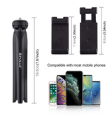Mobil Tripod | Tripod Mobilstativ m. Mikrofonholder – Sort – PULUZ™ - DELUXECOVERS.DK