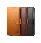 iPhone XS Max | iPhone XS Max - GUSSIM™ Læder Cover / Etui M. Kortholder - Brun - DELUXECOVERS.DK