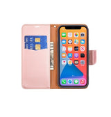 iPhone 13 Pro | iPhone 13 Pro - Aphrodite Læder Etui M. Kickstand - Rosegold/Lyserød - DELUXECOVERS.DK
