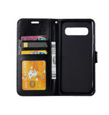 Samsung Galaxy S10 | Samsung Galaxy S10 - Retro Diary Læder Cover - Sort - DELUXECOVERS.DK