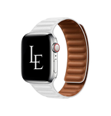 Apple Watch 38-42mm | Apple Watch (38/40/SE/41/42mm) - L'Empiri™ Magnetisk Læder Rem - Hvid - DELUXECOVERS.DK