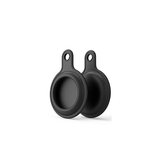 AirTag | Apple AirTag 1/2 Deluxe™ nyckelring i silikon - Svart - DELUXECOVERS.SE
