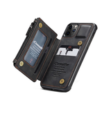iPhone 11 Pro | iPhone 11 Pro - CaseMe™ Æra Læder Etui M. Bag Pung - DELUXECOVERS.DK