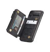 iPhone XS Max | iPhone XS Max - CaseMe™ Æra Læder Etui M. Bag Pung - DELUXECOVERS.DK