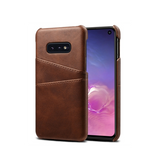 Samsung Galaxy S10e | Samsung Galaxy S10e - NX Design Læder Bagcover - Brun - DELUXECOVERS.DK