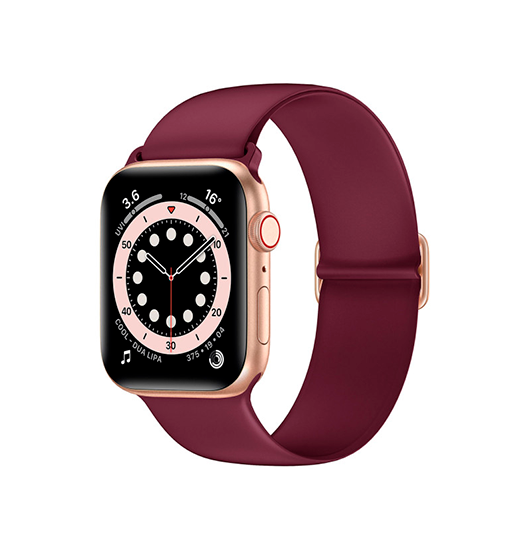 Apple Watch 42-49mm | Apple Watch (42/44/SE/45/46/49mm) - ACTIVE™ Silikone Sportsrem - Bordeauxrød - DELUXECOVERS.DK