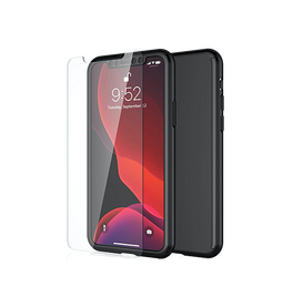 iPhone 11 Pro Max | iPhone 11 Pro Max - 360° Fuld Cover M. Beskyttelsesglas - Sort - DELUXECOVERS.DK