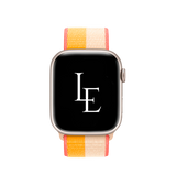 Apple Watch 42-49mm | Apple Watch (42/44/SE/45/46/49mm) - L'Empiri™ Sport+ Nylon Velcro Rem - Gul/Beige - DELUXECOVERS.DK