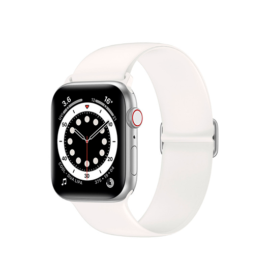 Apple Watch 42-49mm | Apple Watch (42/44/SE/45/46/49mm) - ACTIVE™ Silikone Sportsrem - Hvid - DELUXECOVERS.DK