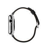 Apple Watch 38-42mm | Apple Watch (38/40/SE/41/42mm) - Deluxe™ Classic Læder Rem - Black - DELUXECOVERS.DK