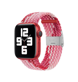 Apple Watch 42-49mm | Apple Watch (42/44/SE/45/46/49mm) - Deluxe™ Woven Flettet Loop Rem - Rød - DELUXECOVERS.DK