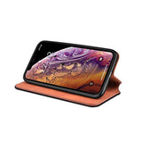 iPhone XS Max | iPhone XS Max - Realike™ Folio Læder Cover M. Kortholder - Brun - DELUXECOVERS.DK