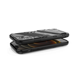 iPhone 12 Mini | iPhone 12 Mini - Eagle™ PRZ Stødsikkert Cover M. Kickstand - Sort - DELUXECOVERS.DK