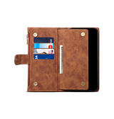 iPhone 7 / 8 / SE (2020/2022) | iPhone 7/8/SE(2020/2022) - ESEBLE™ Vegan-Læder Cover Etui M. Pung - Brun - DELUXECOVERS.DK