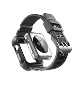 Apple Watch Cover | Apple Watch (38/40/42/44mm) - NX PRO™ Håndværker Urrem - Sort - DELUXECOVERS.DK