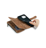 iPhone 11 Pro Max | iPhone 11 Pro Max - CaseMe™ Multifunktionel Læder Etui / Pung - Brun - DELUXECOVERS.DK