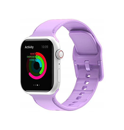 Apple Watch 38-42mm | Apple Watch (38/40/SE/41/42mm) - CANDY™ Silikone Sportsrem - Lilla - DELUXECOVERS.DK