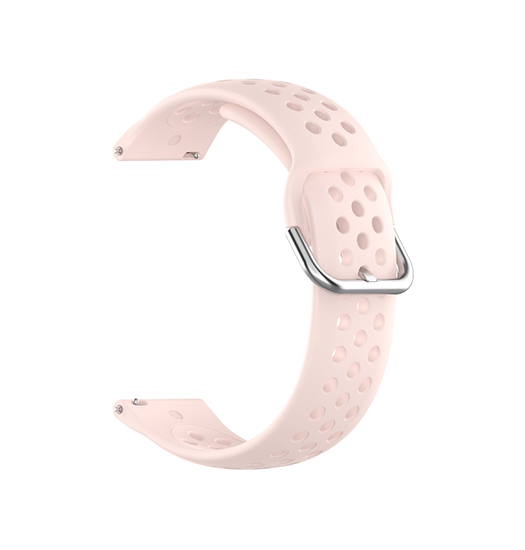 Samsung Galaxy Watch 3 (20mm) | Samsung Galaxy Watch 3 (41mm) - 4Run™ Silikone Løbe Sportsrem - Pink - DELUXECOVERS.DK