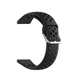 Samsung Galaxy Watch 4 | Samsung Galaxy Watch 4 -  4Run™ Silikone Løbe Sportsrem - Sort - DELUXECOVERS.DK