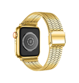 Apple Watch 42-49mm | Apple Watch (42/44/SE/45/46/49mm) - L'Empiri™ Marbella Rustfrit Stål Rem - Guld - DELUXECOVERS.DK