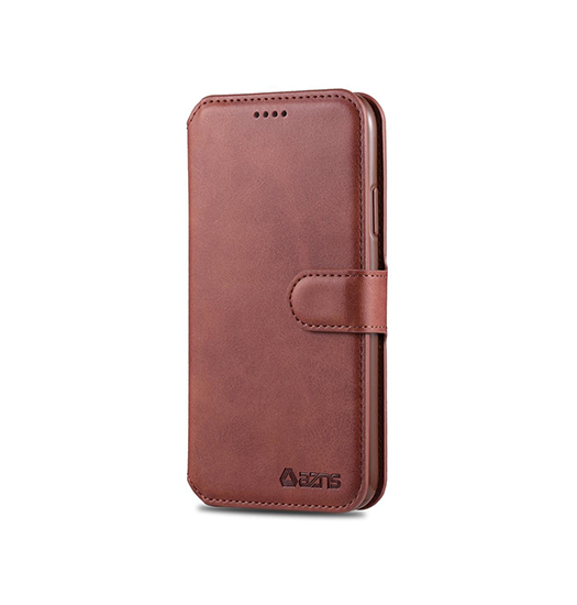 iPhone 11 | iPhone 11 - AZNS™ Diary Læder Etui / Taske M. Pung - Brun - DELUXECOVERS.DK