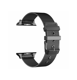 Apple Watch 38-42mm | Apple Watch (38/40/SE/41/42mm) - Milanese Classic Loop / Rem - Sort - DELUXECOVERS.DK