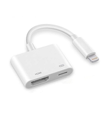 Adapter | Lightning til HDMI adapter 1080p – til iPhone/iPad – 12 cm – Hvid - DELUXECOVERS.DK