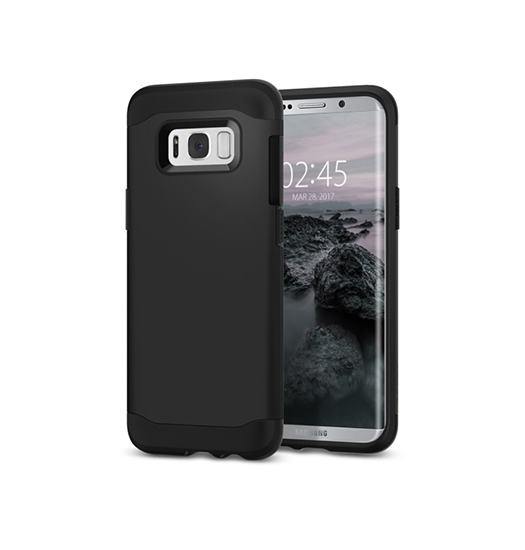 Samsung Galaxy S8+ | Samsung Galaxy S8+ (Plus) - REALIKE™ Pro Stødsikkert Håndværker Cover - Sort - DELUXECOVERS.DK