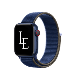 Apple Watch 42-49mm | Apple Watch (42/44/SE/45/46/49mm) - L'Empiri™ Sport+ Nylon Velcro Rem - Navy - DELUXECOVERS.DK