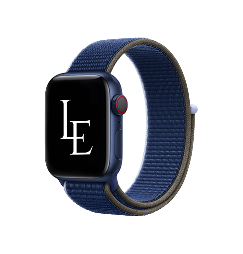 Apple Watch 42-49mm | Apple Watch (42/44/SE/45/46/49mm) - L'Empiri™ Sport+ Nylon Velcro Rem - Navy - DELUXECOVERS.DK