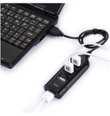 Adapter | USB-A | Hub 4 Port - Adapter - Sort - DELUXECOVERS.DK