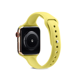 Apple Watch 38-42mm | Apple Watch (38/40/SE/41/42mm) - ICON™ Tynd Classic Silikone Rem - Gul - DELUXECOVERS.DK