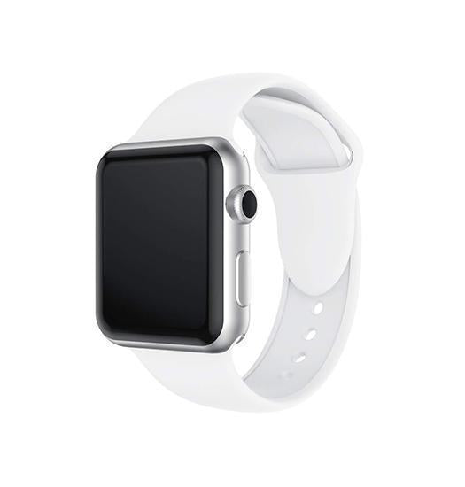 Apple Watch 42-49mm | Apple Watch (42/44/SE/45/46/49mm) - PRO+ Silikone Sportsrem - Hvid - DELUXECOVERS.DK