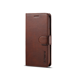 iPhone 13 | iPhone 13 - LC.IMEEKE™ Læder Cover M. Kortholder - Brun - DELUXECOVERS.DK