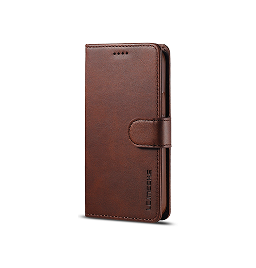 iPhone 13 | iPhone 13 - LC.IMEEKE™ Læder Cover M. Kortholder - Brun - DELUXECOVERS.DK