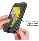 iPhone 7 / 8 / SE (2020/2022) | iPhone 7/8/SE(2020/2022) - DELUXE™ Armor Safe Grip FULL COVER - Sort - DELUXECOVERS.DK