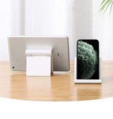 Mobil Stander | DelX S1 Holder i Foldbar Design til Smartphone & Tablet - Hvid - DELUXECOVERS.DK