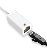 Adapter | Lightning til Ethernet Adapter til iPhone / iPad - 100MBS - Hvid - DELUXECOVERS.DK